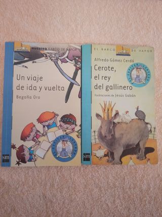 LOTE (I) DE 10 LIBROS EL BARCO DE VAPOR (azules)