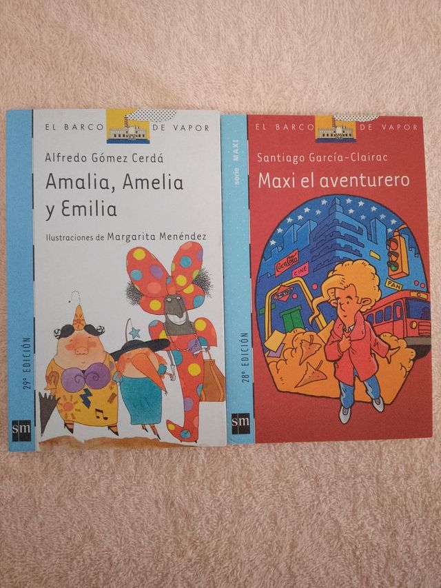 LOTE (I) DE 10 LIBROS EL BARCO DE VAPOR (azules)