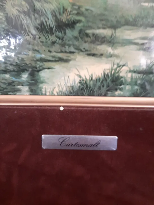 2 Cuadros Vicente Roso Esmaltados Paisajes