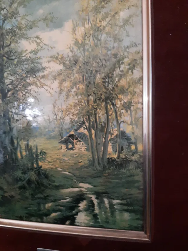 2 Cuadros Vicente Roso Esmaltados Paisajes