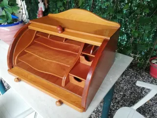 Organizador de escritorio clásico de madera