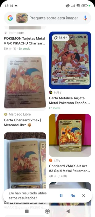 Lote de cartas Pokémon doradas