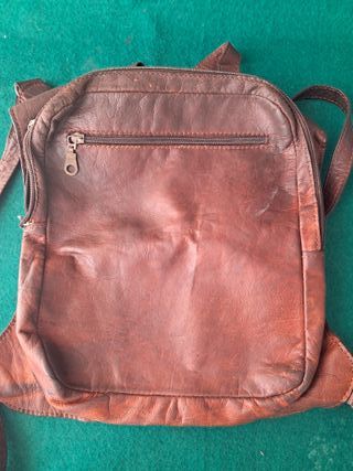Mochila de cuero