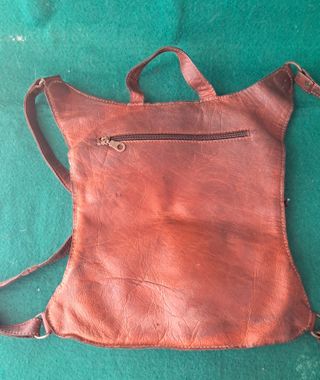 Mochila de cuero