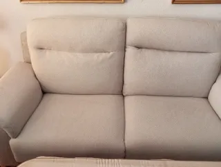 Sofá de 3 plazas beige