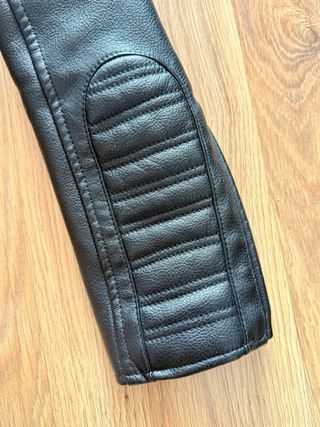 Chaqueta Cuero Negra Pull&Bear Hombre