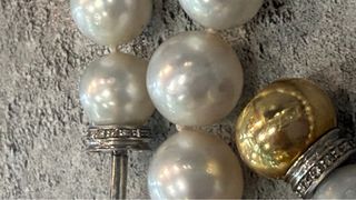 Collar de Perlas Australianas con oro y diamantes