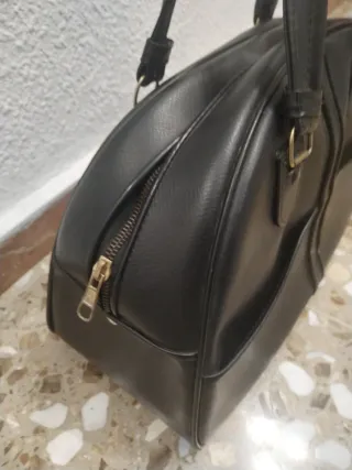 Bolso/Maletín Negro Vintage