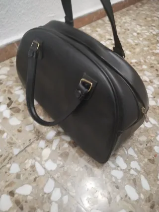 Bolso/Maletín Negro Vintage