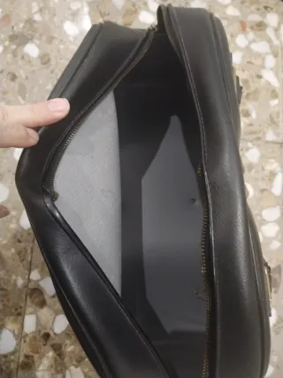 Bolso/Maletín Negro Vintage