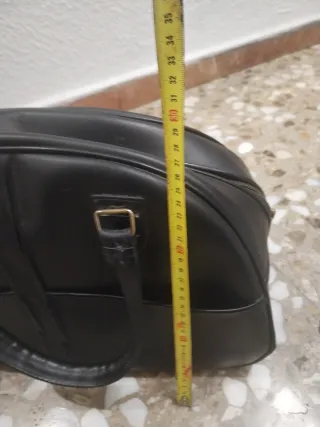 Bolso/Maletín Negro Vintage