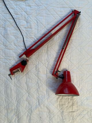 Lámpara Fase vintage roja flexo