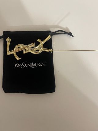 Spilla Yves Saint Laurent YSL Oro