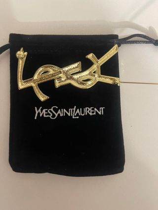 Spilla Yves Saint Laurent YSL Oro