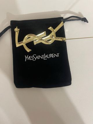Spilla Yves Saint Laurent YSL Oro
