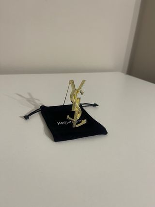 Spilla Yves Saint Laurent YSL Oro