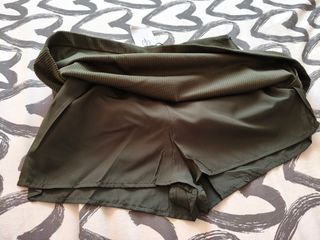 Falda pantalón verde pana