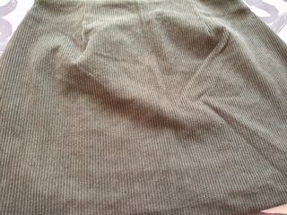 Falda pantalón verde pana