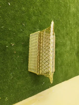 Banco Baúl Mimbre y Madera 90 Ach x 63 alt x 42 f