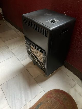 Estufa catalítica negra + 2 bombonas