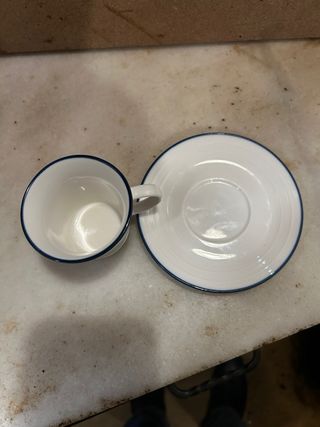 Tazze classiche in porcellana blu e bianca