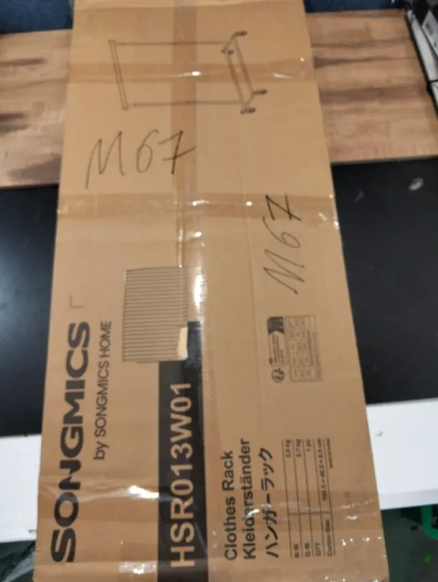 Perchero Extensible Burro Ropa SONGMICS HSR013W01