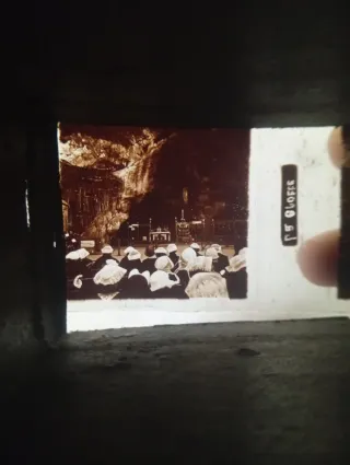 Antiguas fotos estereoscópicas de santos