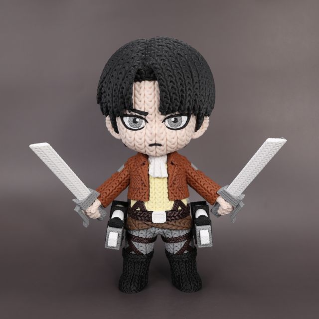 Levi Ackerman Ataque a los Titanes - Amigurumi