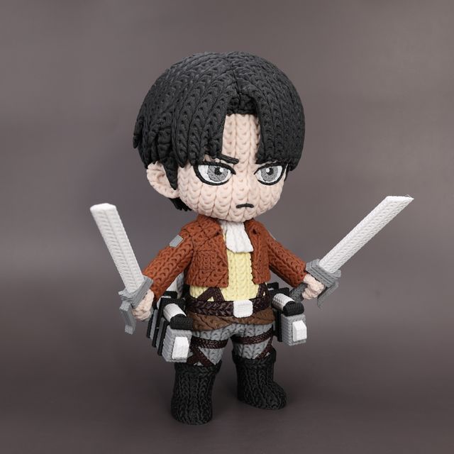 Levi Ackerman Ataque a los Titanes - Amigurumi