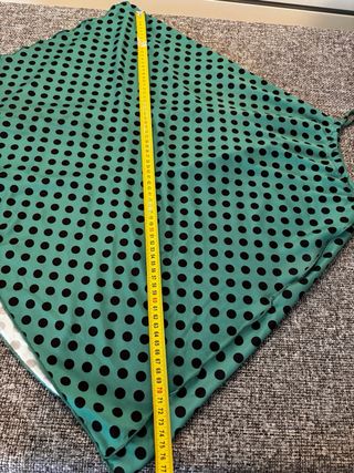 Blusa Zara Pois Verde e Nero