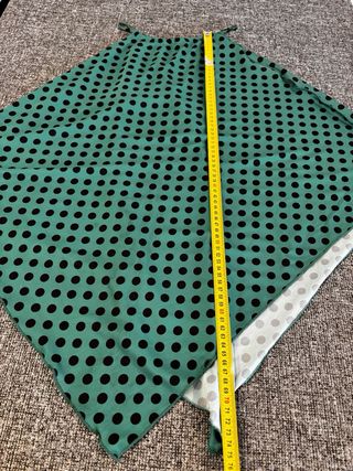 Blusa Zara Pois Verde e Nero