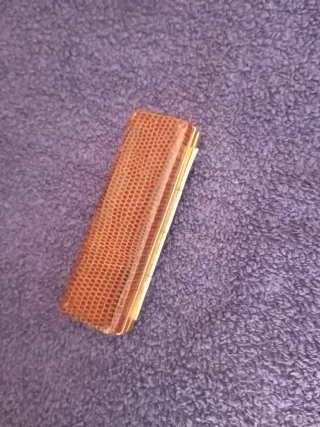 Dados antiguos de póker con estuche