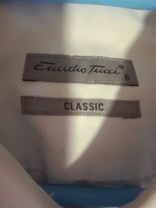 Camisa Emidio Tucci Talla L Blanca
