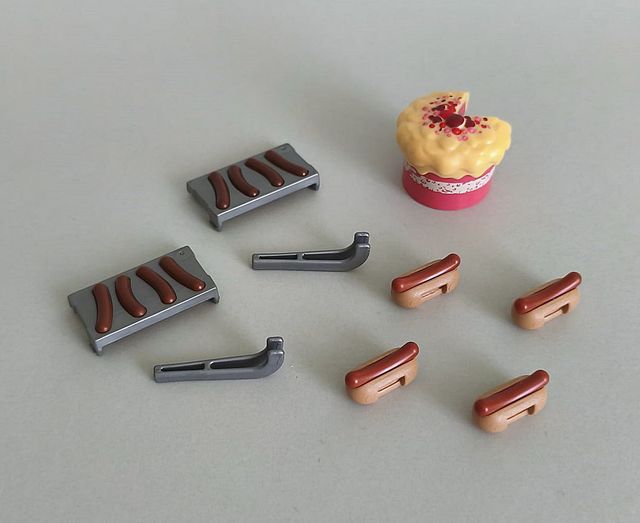 Playmobil Lote Pastel y Perritos Calientes