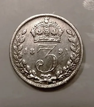 Moneda antigua de plata Inglesa