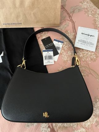 Bolso Piel Negro Polo Ralph Lauren