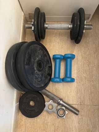 Set di pesi e manubri