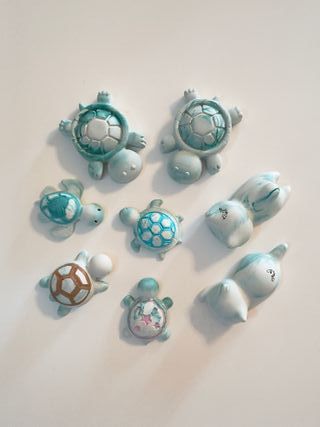 Tartarughe piccole profumate in gesso ceramico
