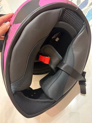 Casco Nzi Serie Rosa y Negro