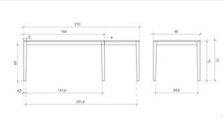 Mesa Comedor Extensible Kenay Home Blanca