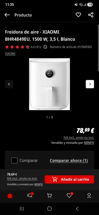 Freidora de aire Xiaomi con Alexa