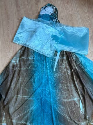 Vestido largo fiesta turquesa