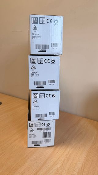 4 Toners HP 125A CB541A CB542A CB543A