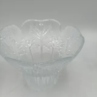 Juego 2 cuencos/portavelas cristal