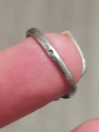 Anillo antiguo plata y oro