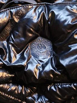 Mochila Desigual Negra Brillante