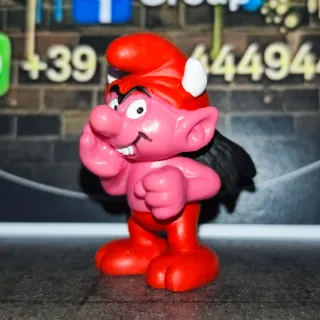 Puffi Diavoletto Smurf Rosso