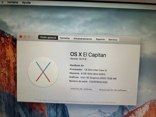MacBook Air 13' 2015 Plata.