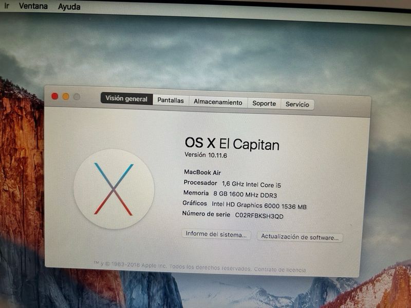 MacBook Air 13' 2015 Plata. afbeelding 7