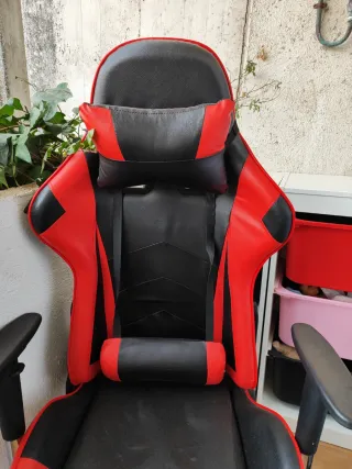 Silla Gamer Negra y Roja